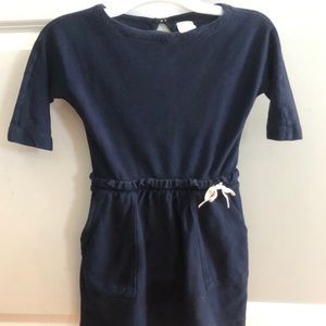 Crew cuts dress - navy blue